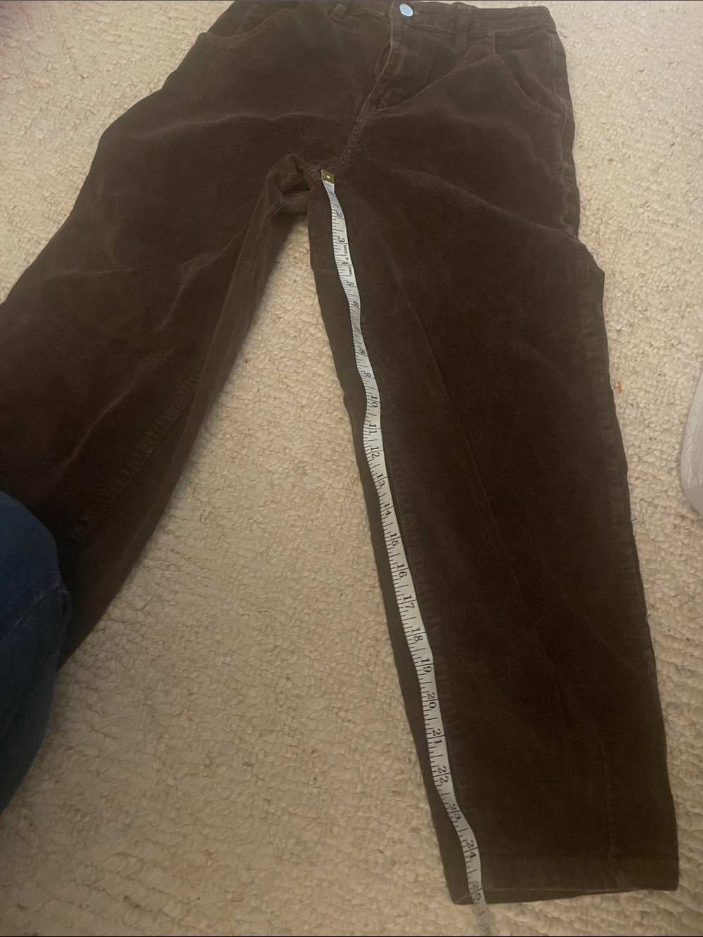 SHEIN Corduroy Pants Duo in Rust and Dark Brown SzM - Picture 4 of 6